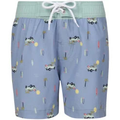 Surf Camp Day - Little Boys' Swim Shorts