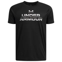 Tech Split Wordmark - Boys' Athletic T-Shirt