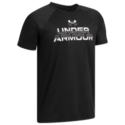 Tech Split Wordmark - Boys' Athletic T-Shirt