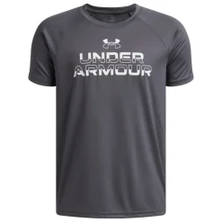 Tech Split Wordmark - Boys' Athletic T-Shirt