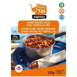 Vegetarian Taco & Tortilla Mix - Freeze-Dried Camping Food Meal