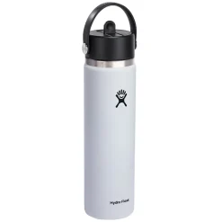 Wide Mouth Flex Straw 24 oz - Insulated Bottle with Retractable Straw Cap