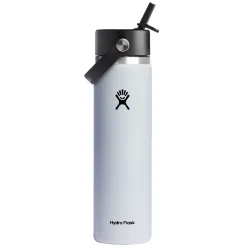 Wide Mouth Flex Straw 24 oz - Insulated Bottle with Retractable Straw Cap