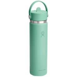 Wide Mouth Flex Straw 24 oz - Insulated Bottle with Retractable Straw Cap