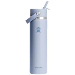 Wide Mouth Flex Straw 24 oz - Insulated Bottle with Retractable Straw Cap
