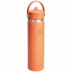 Wide Mouth Flex Straw 24 oz - Insulated Bottle with Retractable Straw Cap