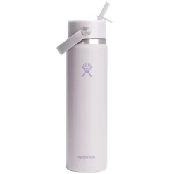 Wide Mouth Flex Straw 24 oz - Insulated Bottle with Retractable Straw Cap