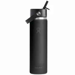 Wide Mouth Flex Straw 24 oz - Insulated Bottle with Retractable Straw Cap