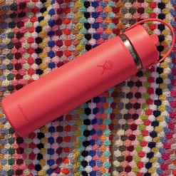 Wide Mouth Flex Straw 24 oz - Insulated Bottle with Retractable Straw Cap