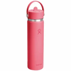 Wide Mouth Flex Straw 24 oz - Insulated Bottle with Retractable Straw Cap