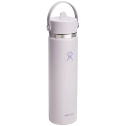 Wide Mouth Flex Straw 24 oz - Insulated Bottle with Retractable Straw Cap