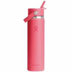 Wide Mouth Flex Straw 24 oz - Insulated Bottle with Retractable Straw Cap