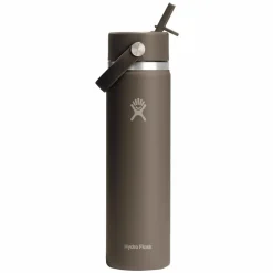 Wide Mouth Flex Straw 24 oz - Insulated Bottle with Retractable Straw Cap