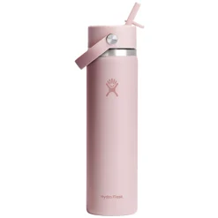Wide Mouth Flex Straw 24 oz - Insulated Bottle with Retractable Straw Cap