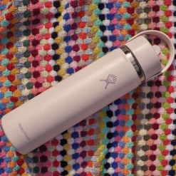 Wide Mouth Flex Straw 24 oz - Insulated Bottle with Retractable Straw Cap