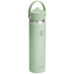 Wide Mouth Flex Straw 24 oz - Insulated Bottle with Retractable Straw Cap