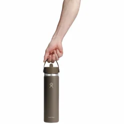 Wide Mouth Flex Straw 24 oz - Insulated Bottle with Retractable Straw Cap