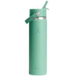 Wide Mouth Flex Straw 24 oz - Insulated Bottle with Retractable Straw Cap