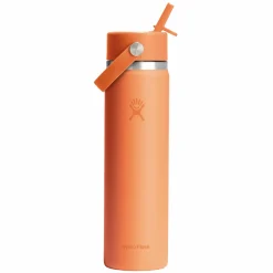 Wide Mouth Flex Straw 24 oz - Insulated Bottle with Retractable Straw Cap